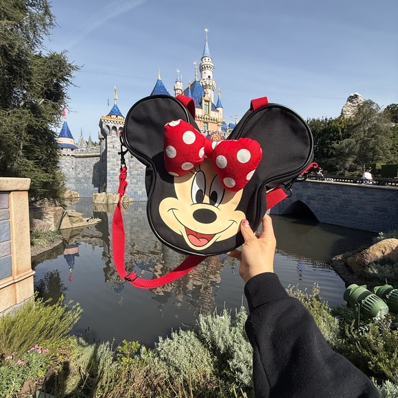 Handbags - Minnie Mouse Black and Red Backpack